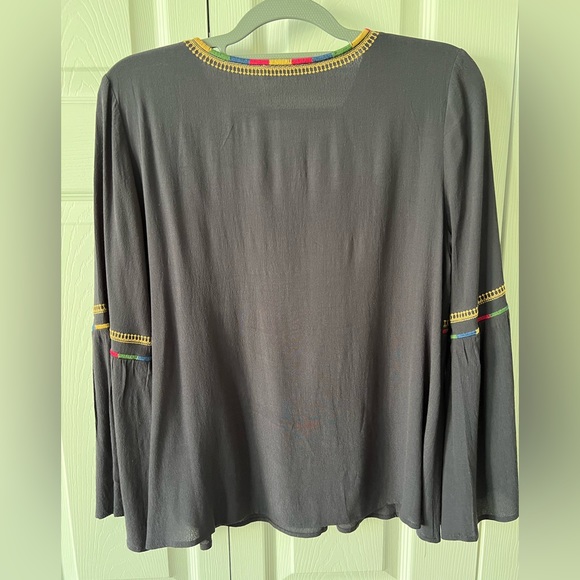 SUGAR + LIPS TUNIC with Gray with Colorful Embroidered Design - Picture 7 of 7